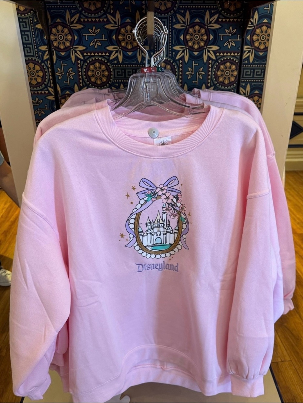 Disney Pink Disneyland Castle Graphic Sweatshirt